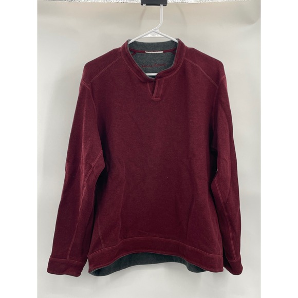 Tommy Bahama Men's Sweater Dark Red Mens Medium? Missing‎ Tag - Picture 2 of 6